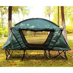 Camping Tent Waterproof Portable Oxford Cloth Double Style Multifunctional Fishing Camping Off-Ground Tent Rainproof