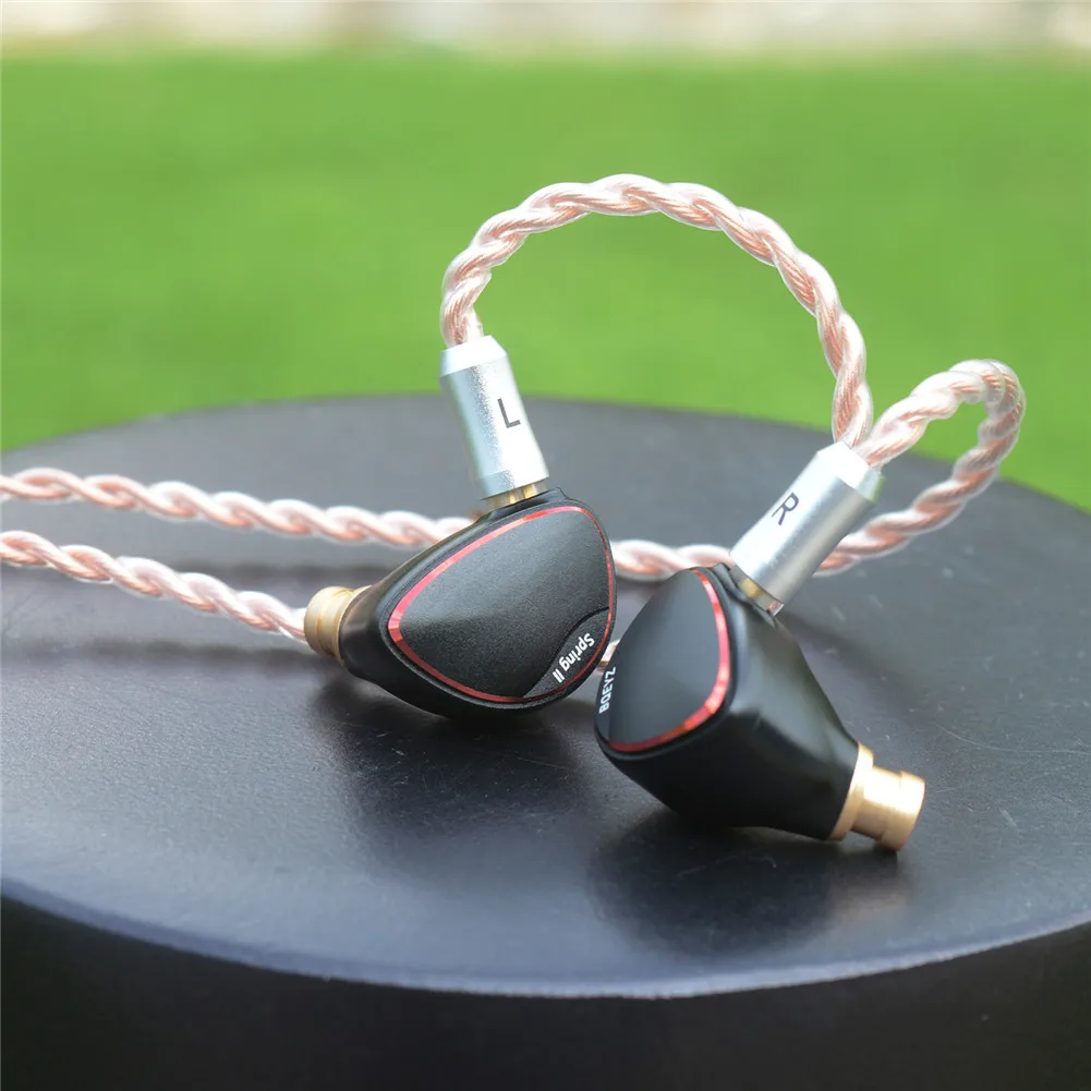 BQEYZ Spring 2 Triple Hybrid Driver 1BA 1DD 9 пьезоэлектрические наушники HiFi монитор спортивные с