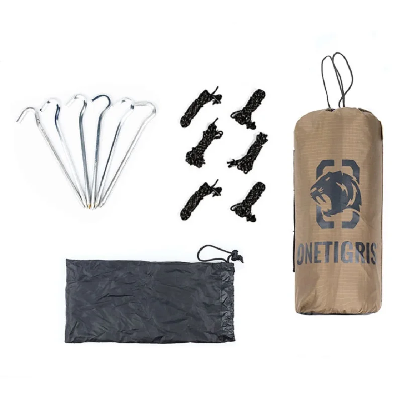 OneTigris 210T Polyester Sun Shelter 3x4m Compact Versatile Durable Backpacking Tarpaulin Beach Tent Awning Waterproof