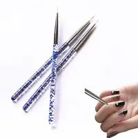Nail Art Tools Varnish Uv Gel Polish Dotting Tools Rhinestone Picker Manicure Drawing Painting Pen Nail Markers Pencil Kit 3Pcs 2