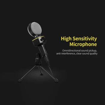 

ABDZ -Computer Conference Microphone Omnidirectional Capacitive Desktop Microphone for Live Streaming Meeting Voice Chat