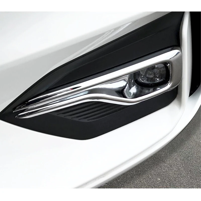 

ABS Chrome Front Rear Fog Light Foglight Lamp Cover Trim Bumper Protector Decoration Car Styling For Ford Focus 2019 ST-Line