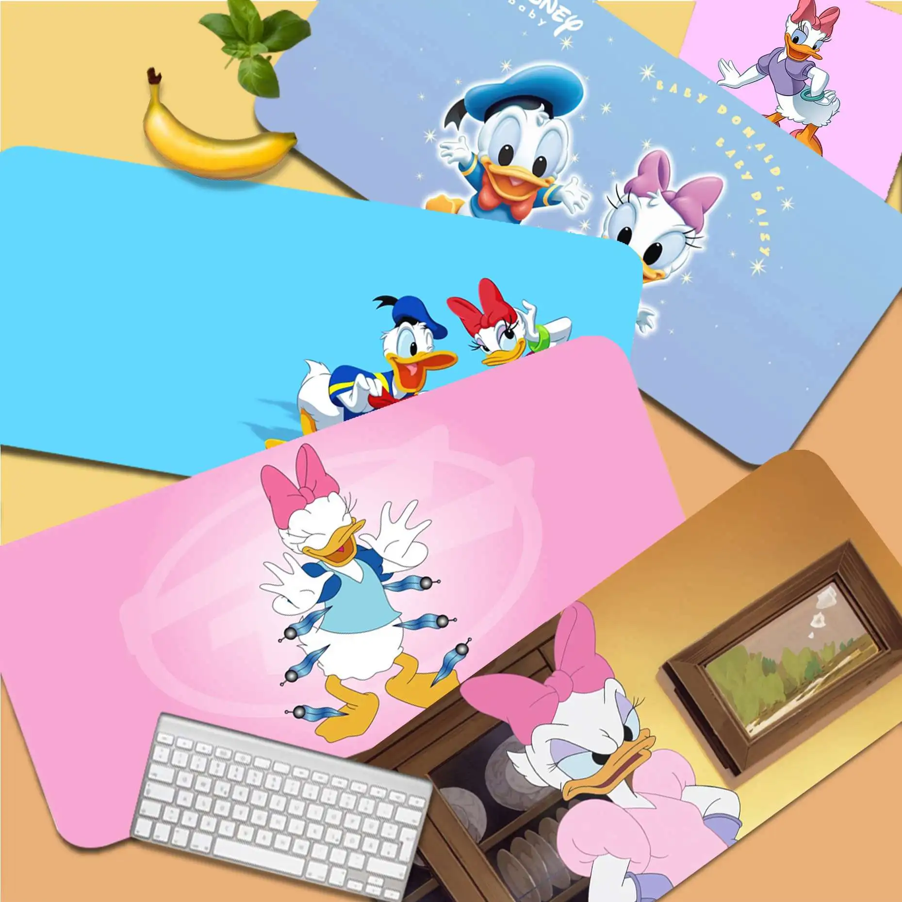 Симпатичный уникальный настольный коврик для мыши Disney с маргариткой и уткой