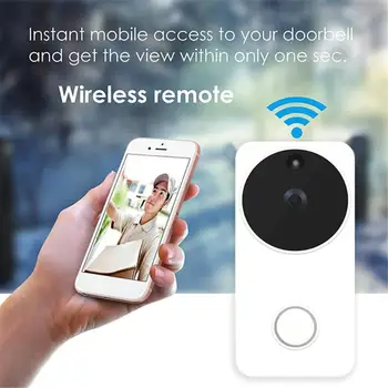 

Smart Doorbell Wireless WiFi Remote Monitoring Video Voice Two-ways Intercom Anti-theft High-quality Video Doorbell