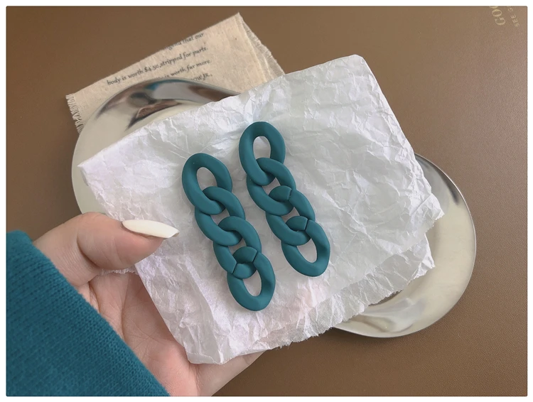 WYBU Super Beautiful Lake Blue Earrings Ins Popular Earrings for Women 2021 New Design Ear Drop Jewelry