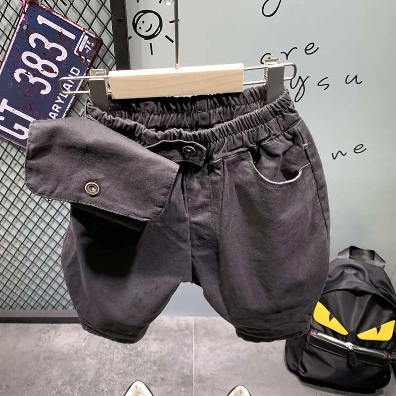 BOY'S Versatile Summer New Style Korean-style Wallet Big Ass 5 Pants Zhy838