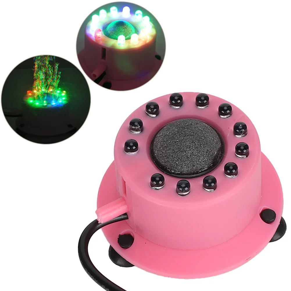 

Fish Tanks Bubble LED Light With Small Suction Cups Aquarium Full Sealing Colorful Submersible Fish Tanks Bubble Lighting Decor