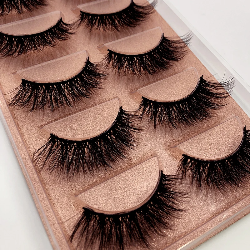 Новинка 1 коробка норковые накладные ресницы eylashes 5 пар ресниц натуральный макияж