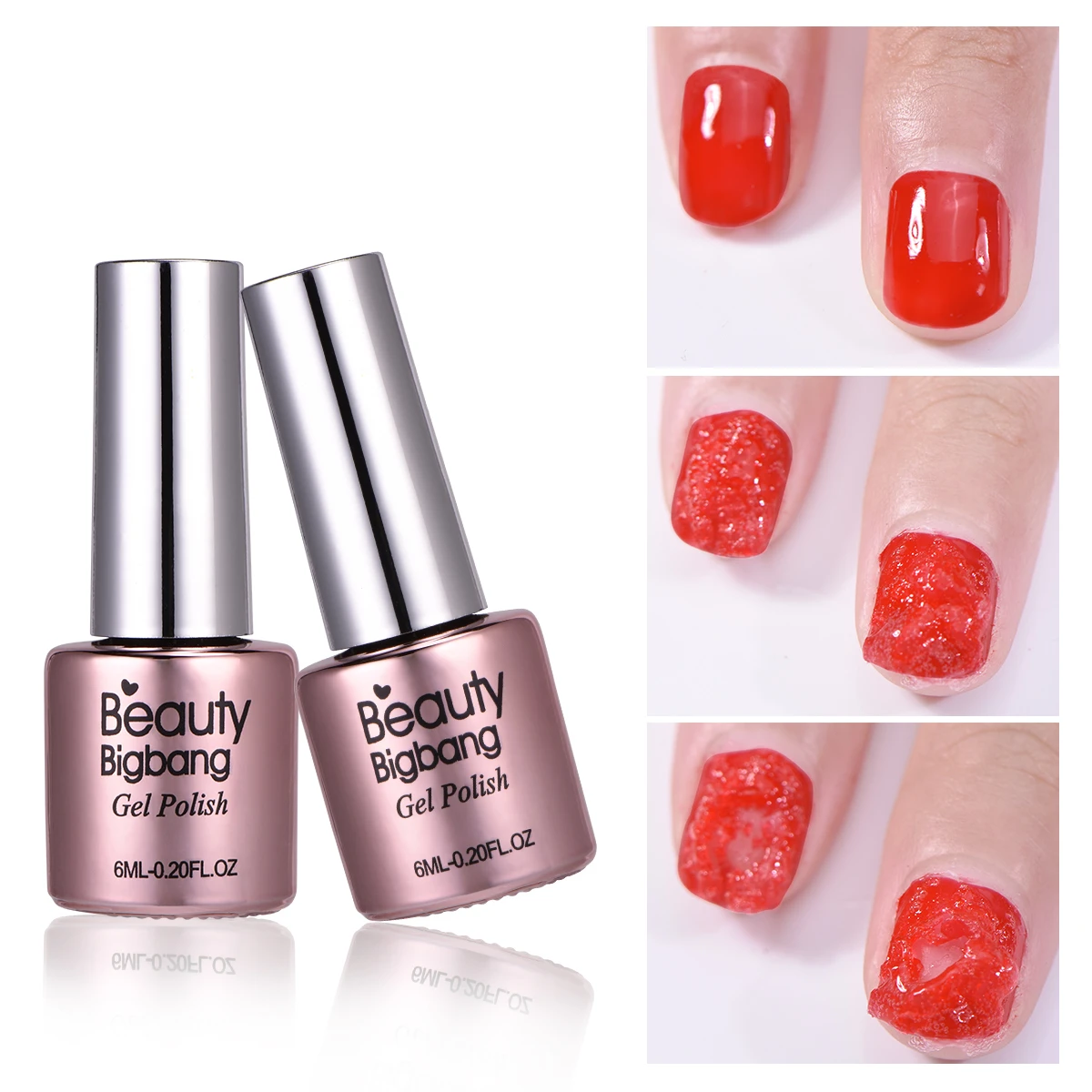 BEAUTYBIGBANG 6ML Nail Gel/Polish Remover Magic Remover Healthy Fast Within 2-3 Mins Soak Off Remover Nail Art Primer Lacquer