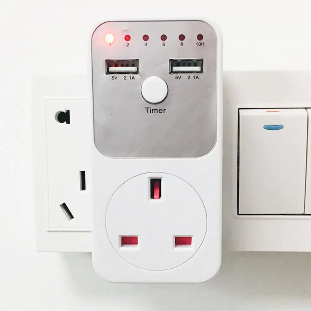 

USB Countdown Timer Smart Time Setting Switch Timer Control Socket Smart Home Wall Table USB Charger Adapter Plug For Indoor Use
