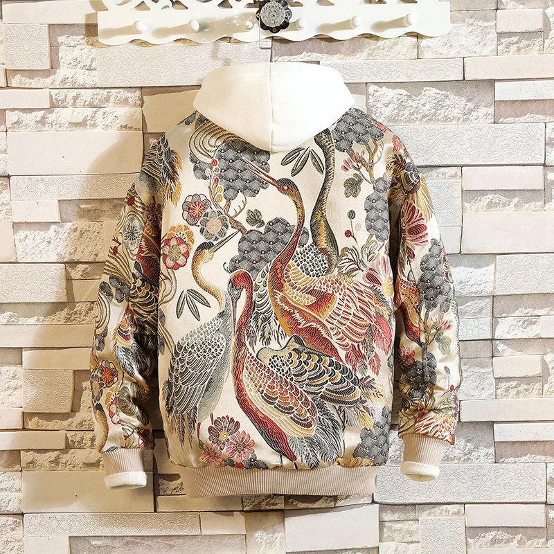 

2019 Autumn And Winter New Style Trend MEN'S Jacket Korean-style Origional Embroidered Stand Collar Baseball Uniform Large Size