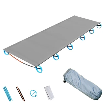 

Outdoor Camping Mat Portable Ultra-Light Aluminum Folding Bed Multi-Function Rest Bed Travel Mountain Climbing Solid Folding Bed