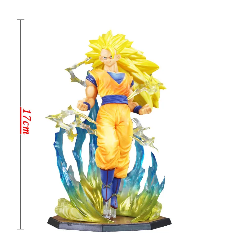 21 см Супер Saiyan 3 Majin Buu Vegeta Транкс, Сон Гоку морозильник Shenron ПВХ Фигурки Dragon Ball Z фигурка Коллекционная модель - Цвет: E-opp bag