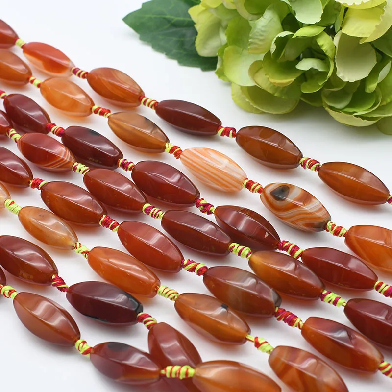 2strands/lot Faced smooth Oval Candy color agate natural stone beads For DIY Necklace Bracelet Jewelry Making 15
