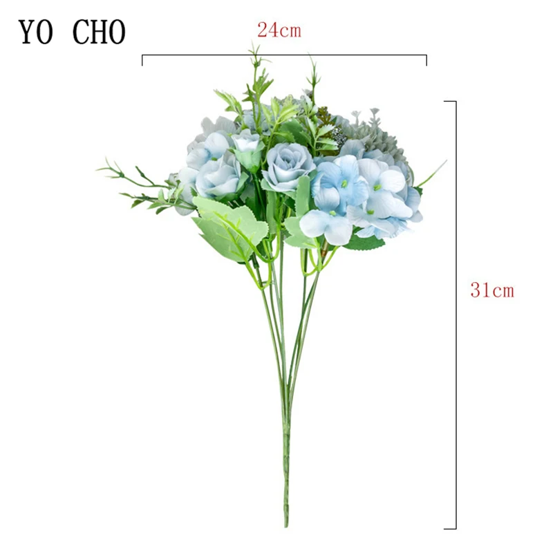 Wedding Bouquets Artificial Silk Rose Peony Flower