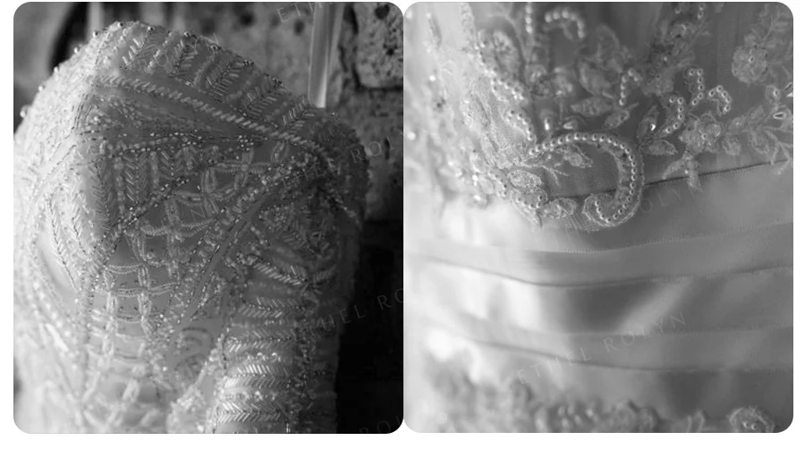 ETHEL ROLYN V-neckline Sexy Backless Romantic Princess Wedding Dress Long Sleeve Tulle Appliques Wedding Gowns vestido de novia