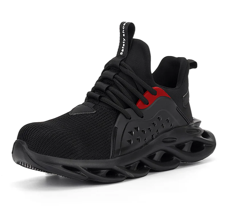 Новая мужская защитная обувь со стальным носком, рабочие кроссовки, женские ботинки размера плюс 36-48, дышащая Уличная обувь, бренд ROXDIA RXM164 - Цвет: modle1 Black shoes