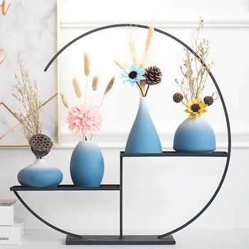 

Modern Ins Gradient Blue And White Ceramic Vase Creative Flower Ware Living Room Desktop Home Decoration