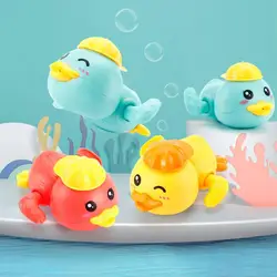 Jouet de bain à remonter pour bébé, 2 pièces, horloge, mignon, tortue canard, à capuche, jeu d'eau, 2022 HS 
