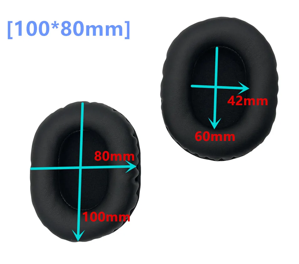 100x80mm 90*70 95*75 100*80 100*85 105*90 110*90 рукав амбушюры наволочки амбушюры Сменные наушники чашки запчасти - Цвет: 100x80mm