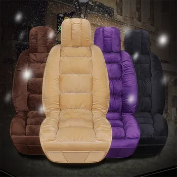 

O SHI CAR Winter New Product 3D Soft Short Plush All Inclusive Cold Proof Cushion Black Beige Coffee Color Purple