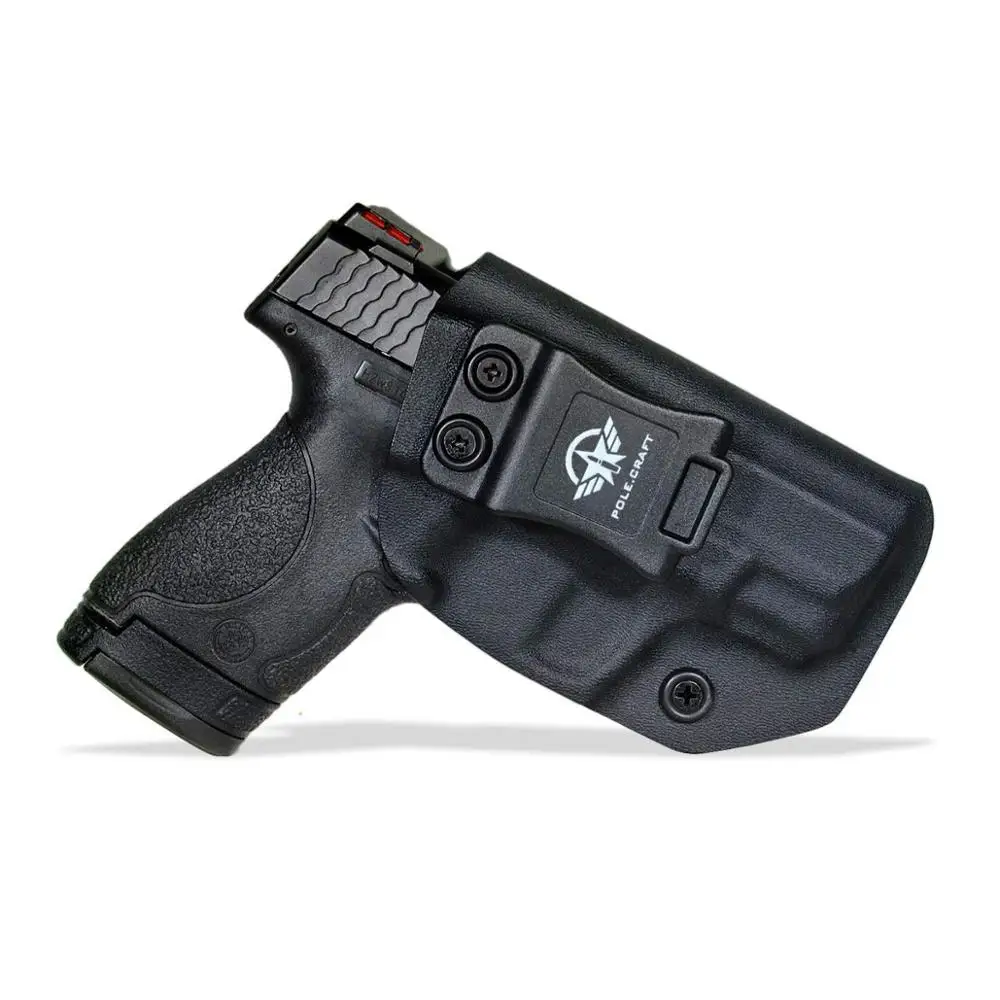 Чехол для пистолета PoLe. Craft IWB KYDEX Подходит для: Smith& Wesson M& P Shield 9 мм/. 40 чехол для пистолета внутри Скрытая кобура Чехол для пистолета - Цвет: Black For Right