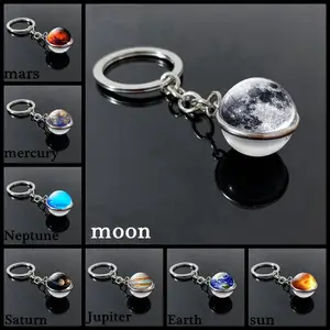 Solar System Planet Keyring Galaxy Nebula Keychain Moon Mercury Mars Glass  Ball Fashion Pendant - Jewelry & Accessories - Temu Germany