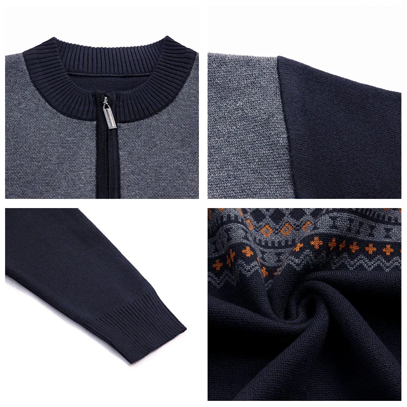 Black Friday HIYSIZ Brand Pull homme Streetwear knitted casual mensweater men pullover warm printed sweaters autumn winter clothes H3029