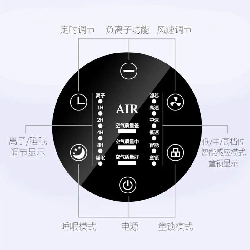 

New Style Air Cleaner Household Secondhand Smoke Formaldehyde Nemesis Smart PM2.5 Air Cleaner Sale Gift