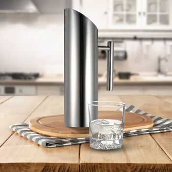 

Stainless Steel Water Jug Pitcher Jar Milk 1.5L Hammer Cold Hot Kettle Home Jug & Pitchers Kitchen Dining & Bar