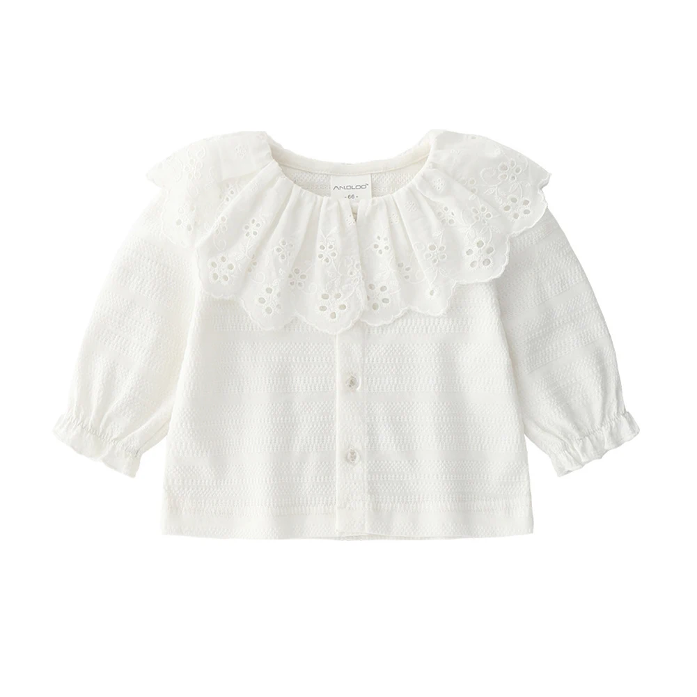 

Spring Autumn Infant Coat Baby Toddler Girl Clothes Korean Cute Long Sleeve Fashion Tops Doll Collar Kid Girl Cardigan jacket