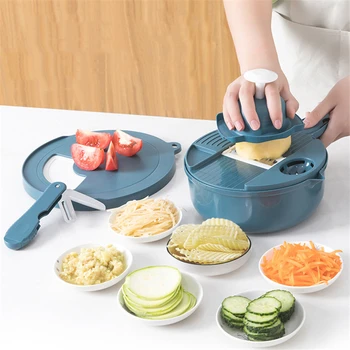 

Vegetable Cutter With Chopping Board Folding Knife Bottle Opener Peeler Multi-function Slicing Vegetable Cutter Kitchen Tools