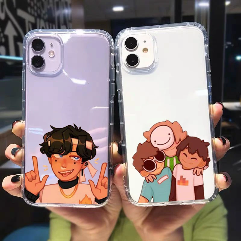 Cute Dream Smp Anime Phone Case For Iphone 12 Pro Xs Max 11 Xr 7 Se 13 X 8 6s Plus Shockproof Clear Soft Silicone Cover Fundas Mobile Phone Cases Covers Aliexpress