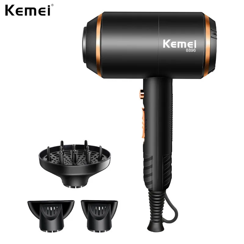 Kemei 3 In 1 4000w Negative Ion Blow Dryer Professional Multifunction Hair Dryer Electric Strong Power Hairdryer Salon Equipment