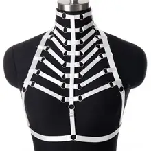 Топ, ремень, клетка, шейный ремень, женское белье, сексуальная грудь, стимпанк, вечерние, косплей, размера плюс, бюстгальтер, аксессуар, полый, для тела, связывание