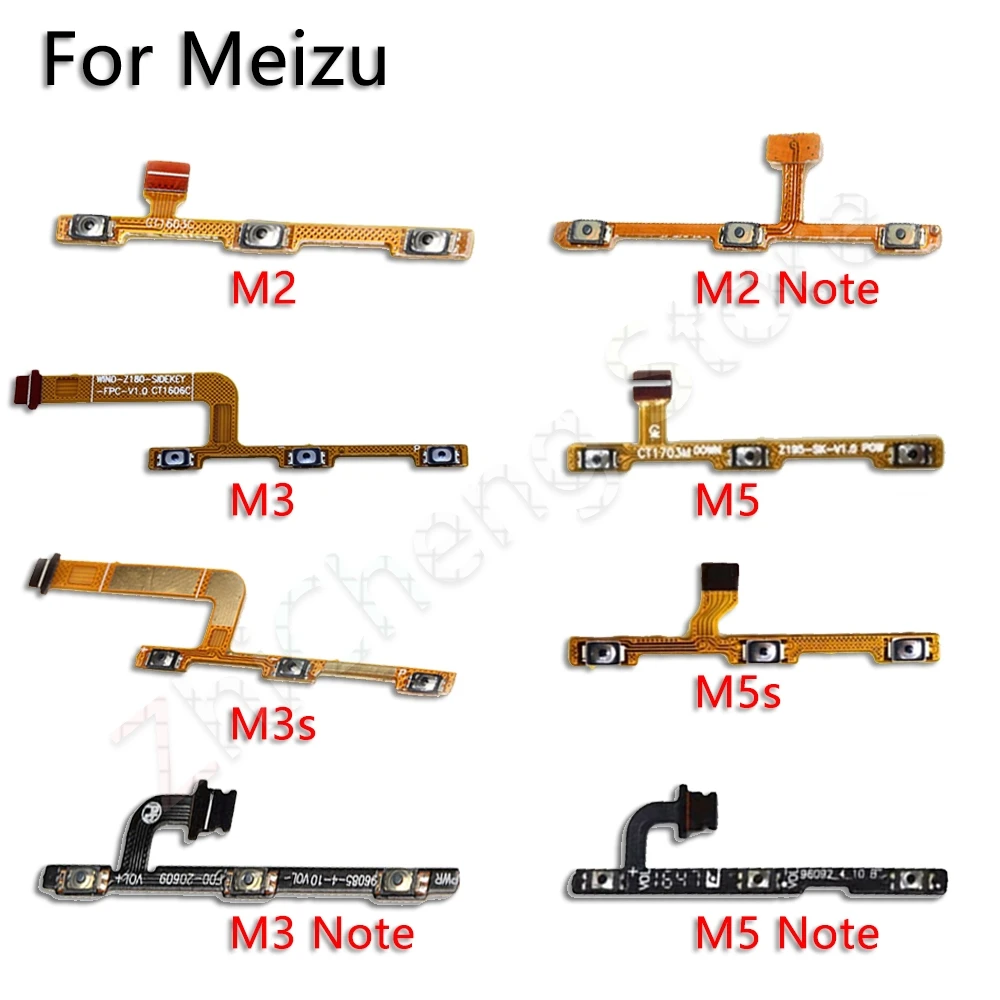 

Power/Volume Buttons Flex Cable For Meizu M2 M3 M3s M5 M5s M6 M8 Note U10 U20 Plower Flex Original