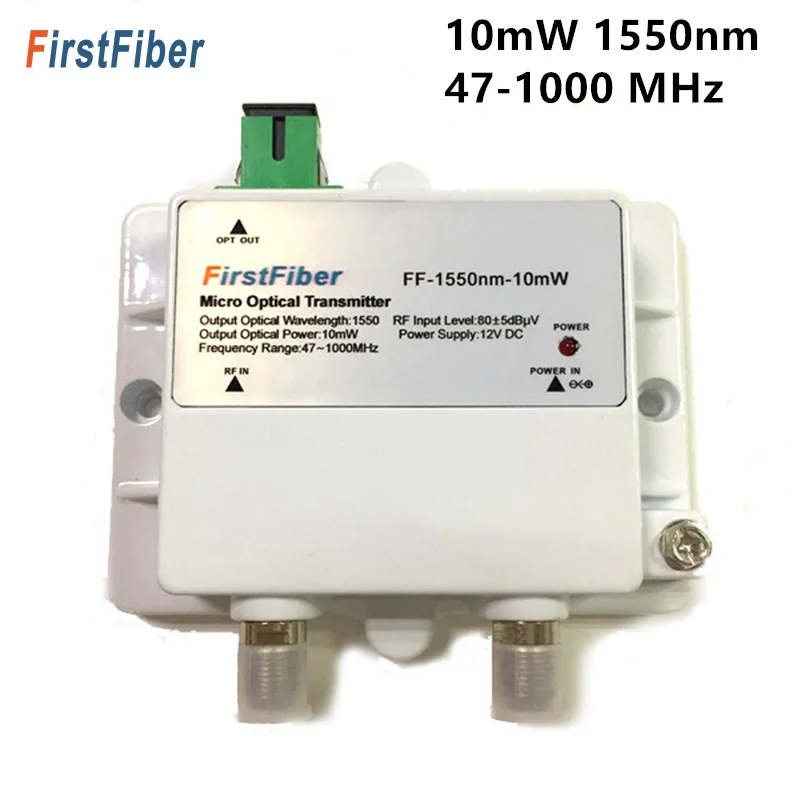 FTTH Micro Optical Transmitter model 10mW Catv Single-mode fiber optic 47-1000MHz 1550nm with SC/APC