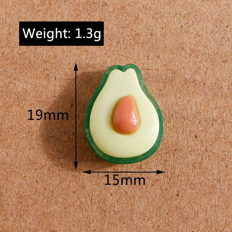 10 Stück Niedliche Frucht-Cabochons (Kirsche, Pfirsich, Birne) mit Flacher Rückseite für Scrapbooking, Schmuckherstellung, DIY Kinder-Haarspangen, Broschen und Bastelbedarf – Detail 32