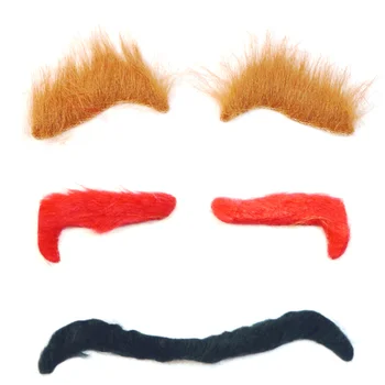 

3PCS Simulation Eyebrow Ghost Eyebrows Eye Accessories Funny Eyebrows Halloween Eye Decoration for Girls Women