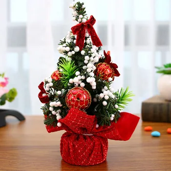 

Christmas Decoration Bouquet 20cm Mini Christmas Decoration Tree for Table Desk Tops New HG99