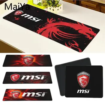 

Maiya High Quality MSI Dragon Logo DIY Design Pattern Game mousepad Free Shipping Large Mouse Pad Keyboards Mat