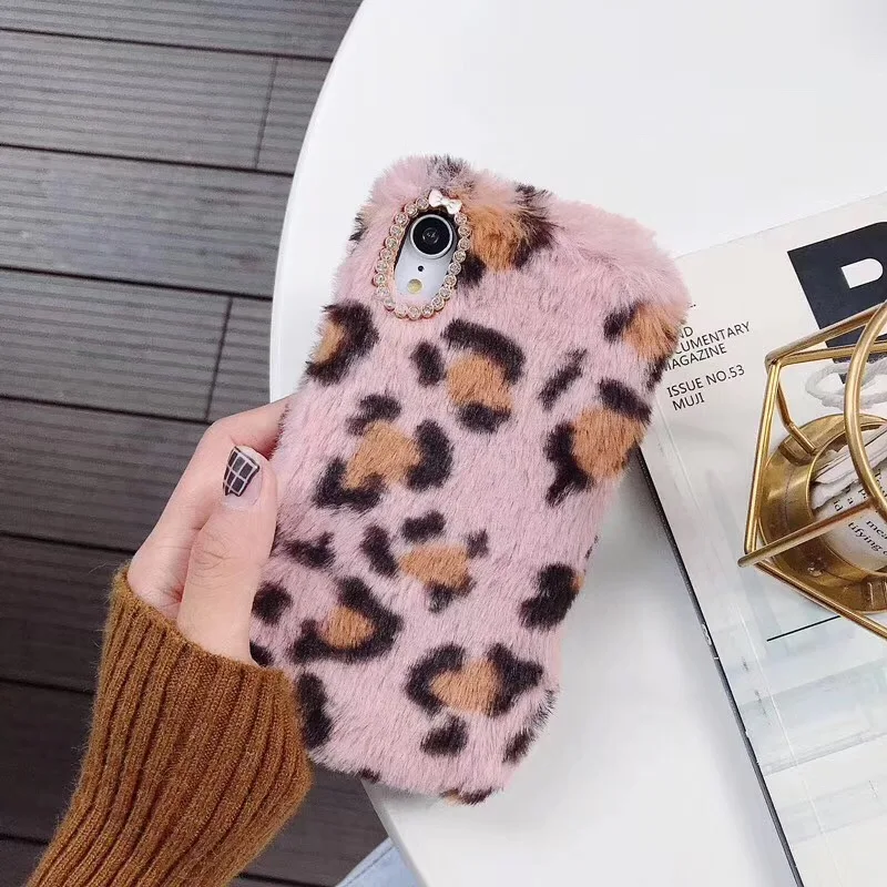 Теплый зимний чехол для Xiaomi mi 9T Pro 9 SE mi 8 Lite Play Red mi Note 7 5 6 8 Pro K20 5A 6A 7A 5 Plus Меховой чехол