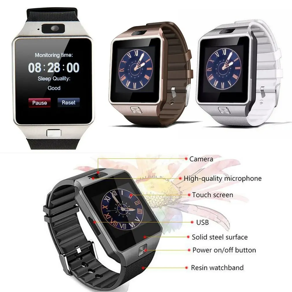 DZ09 Ʈ ġ ȵ̵  ȣȯ Smartwatch ȭ ƮϽ ƮĿ Ʈ ġ es    