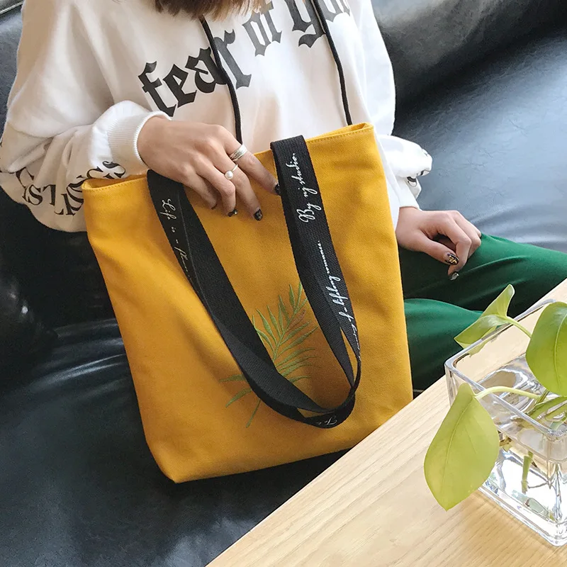 

Single-shoulder Canvas Bag Women's Simple Literature And Art Canvas Bag Book Bag Canvas Bag Carry Bag Eco-friendly Bag Large Bag