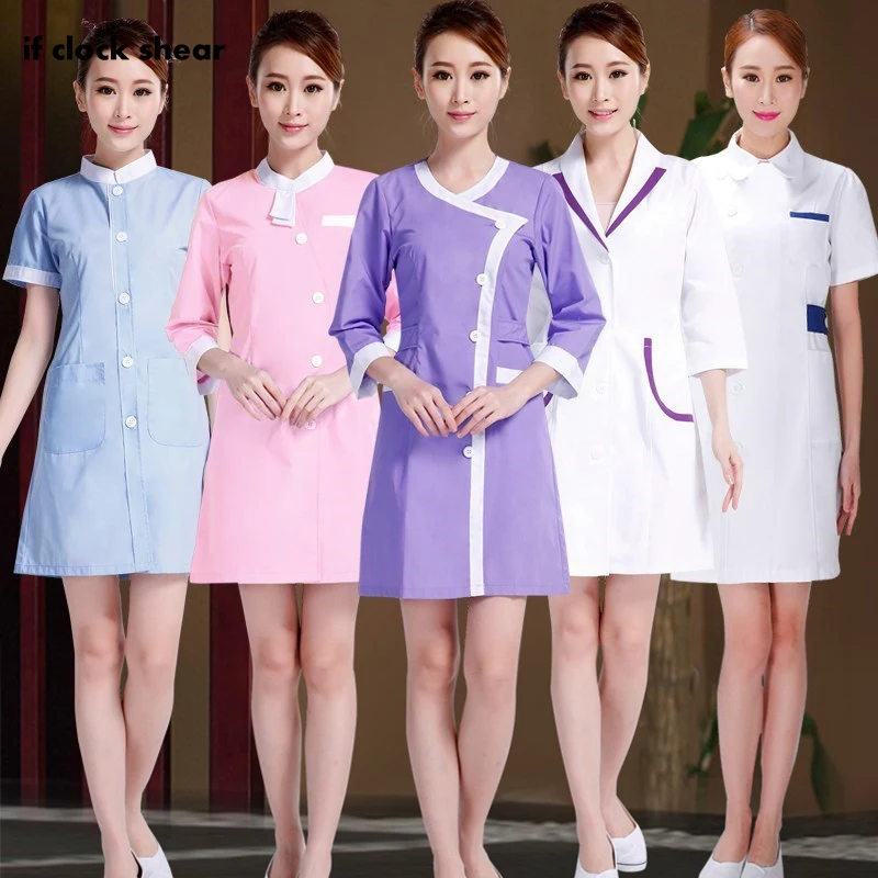 

New Beauty Salon Dress SPA Workwear 17 Designs Beautician Work Clothes Female Spring/Summer Health Workers Uniforms Spa Uniform
