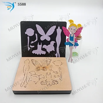 

Elf girl cutting dies & wooden die scrapbook cut sky Compatible with most machines