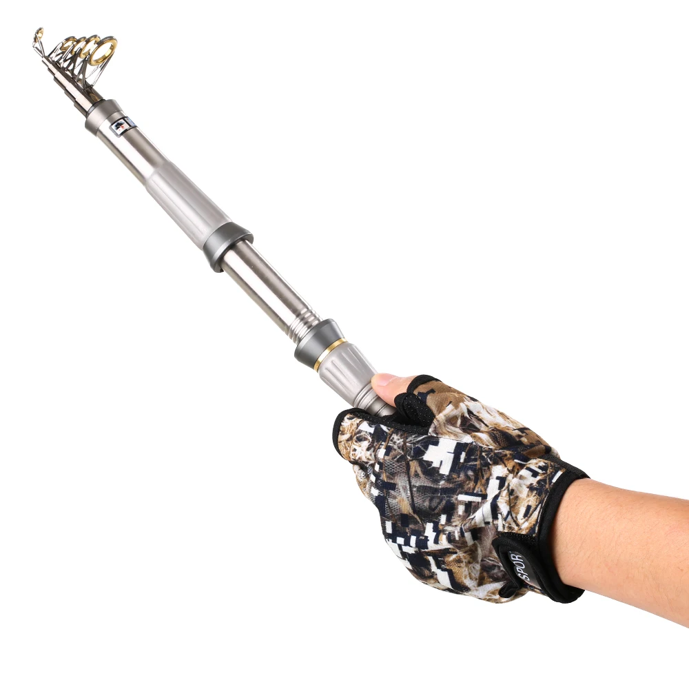 

Pair of Fishing Gloves Velvet Anti-slip Gloves Random Color Send Super Breathable Half Finger Gloves for Fishing Riding Outdoor