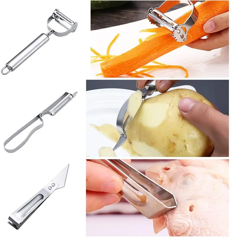 Swivel Vegetable Peeler, Stainless Steel Fruit Peeler Potato