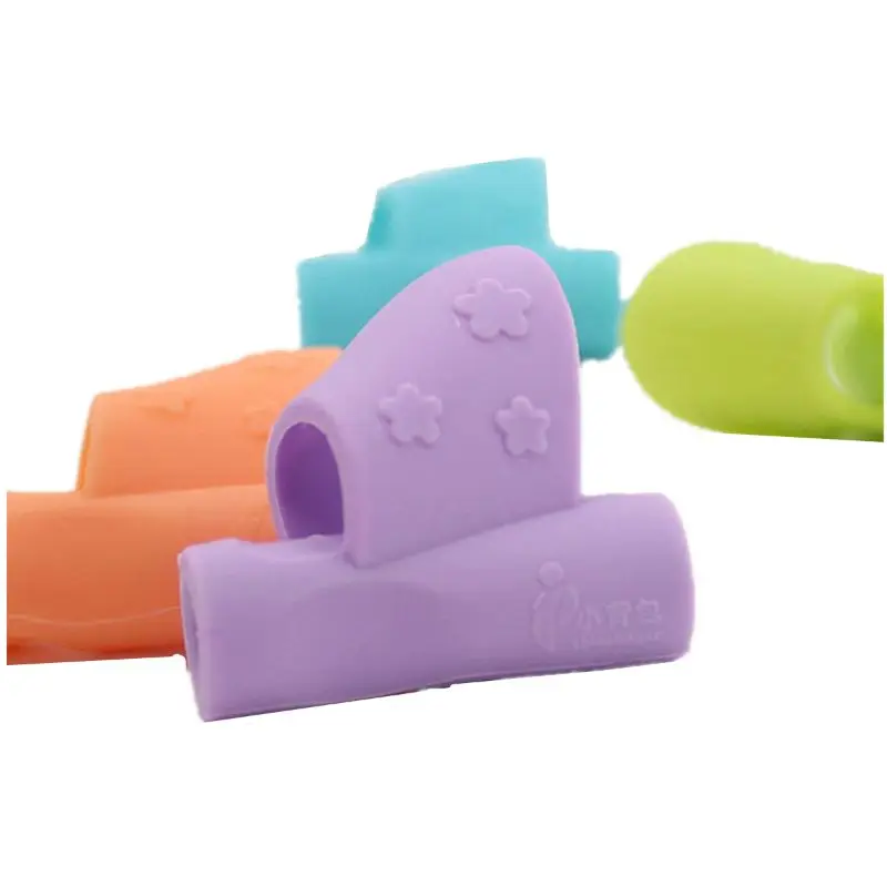 6pcs Writing Corrector Pencil Grip Montessori Toys for Children Kids Learning Holding Device Correcting Pen Holder Postures Grip