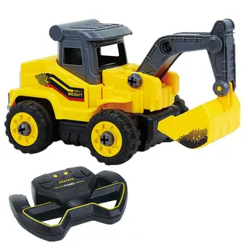 

Radio Control Car Excavator RC Truck Assembly Model Building Blocks Disassembly Engineering Vehicle Construction Toys for Boys
